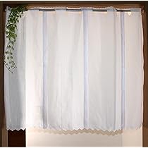 コットンレース生地☆カフェカーテン☆オーダーページ セリーナ カフェカーテン J-92829 グレー ｜ジャストカーテン